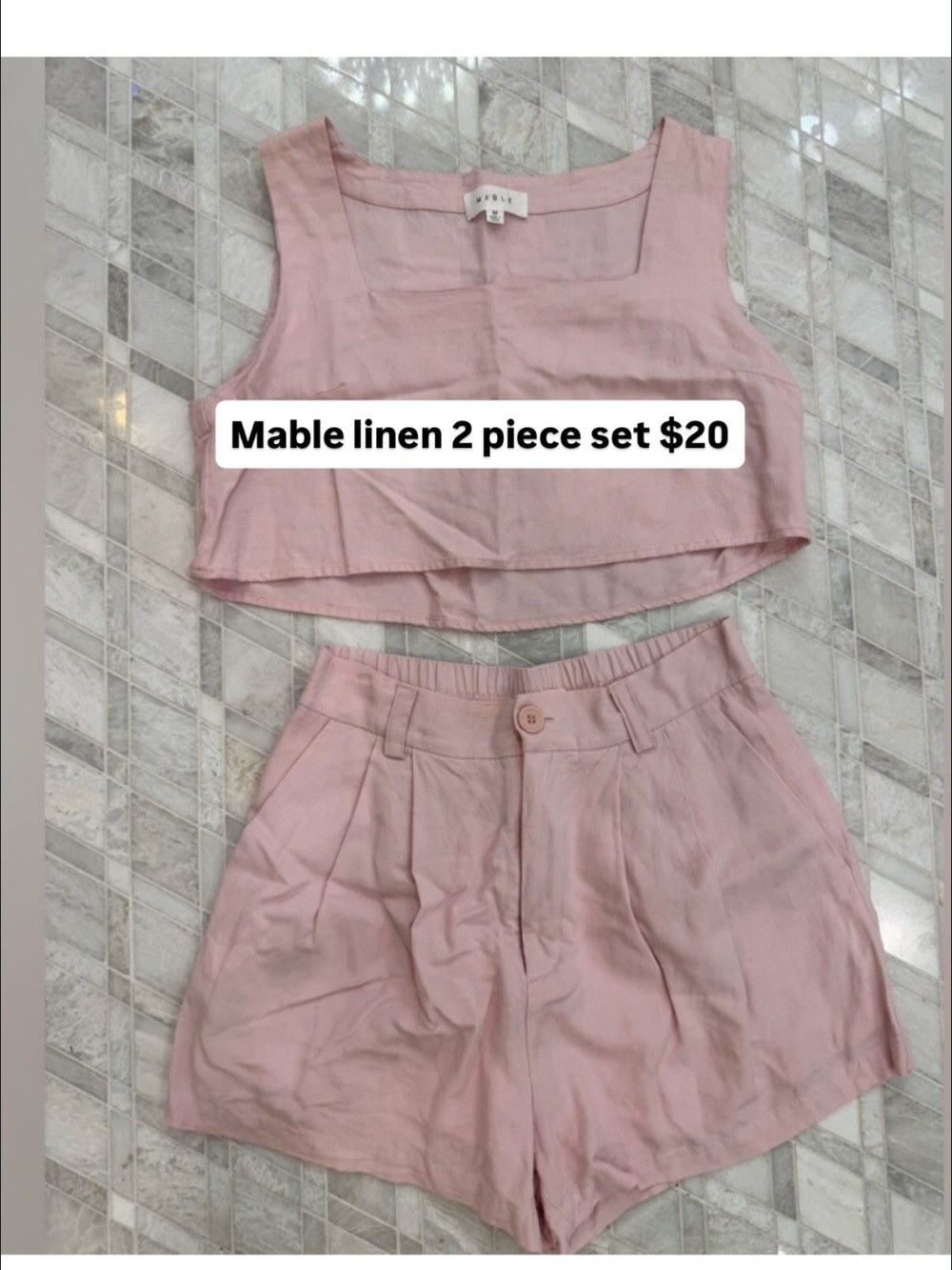 Linen two piece set